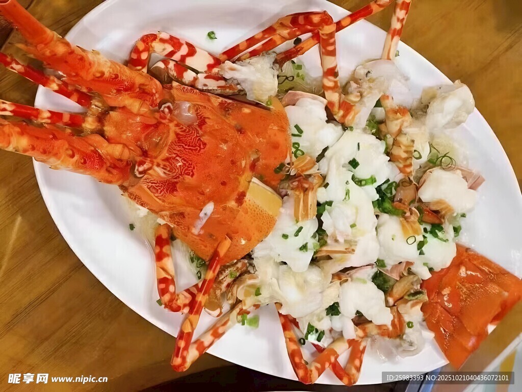 白灼龙虾