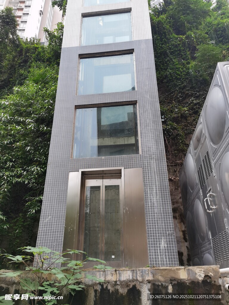 户外金属材质观光电梯