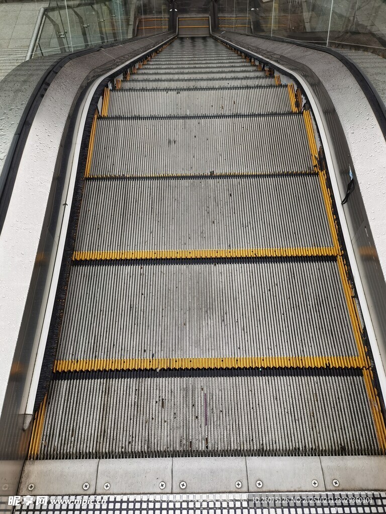 自动扶梯近景特写