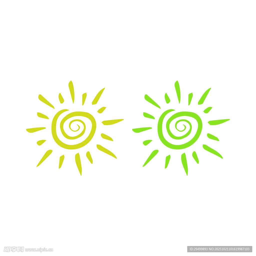 太阳卡通图案设计