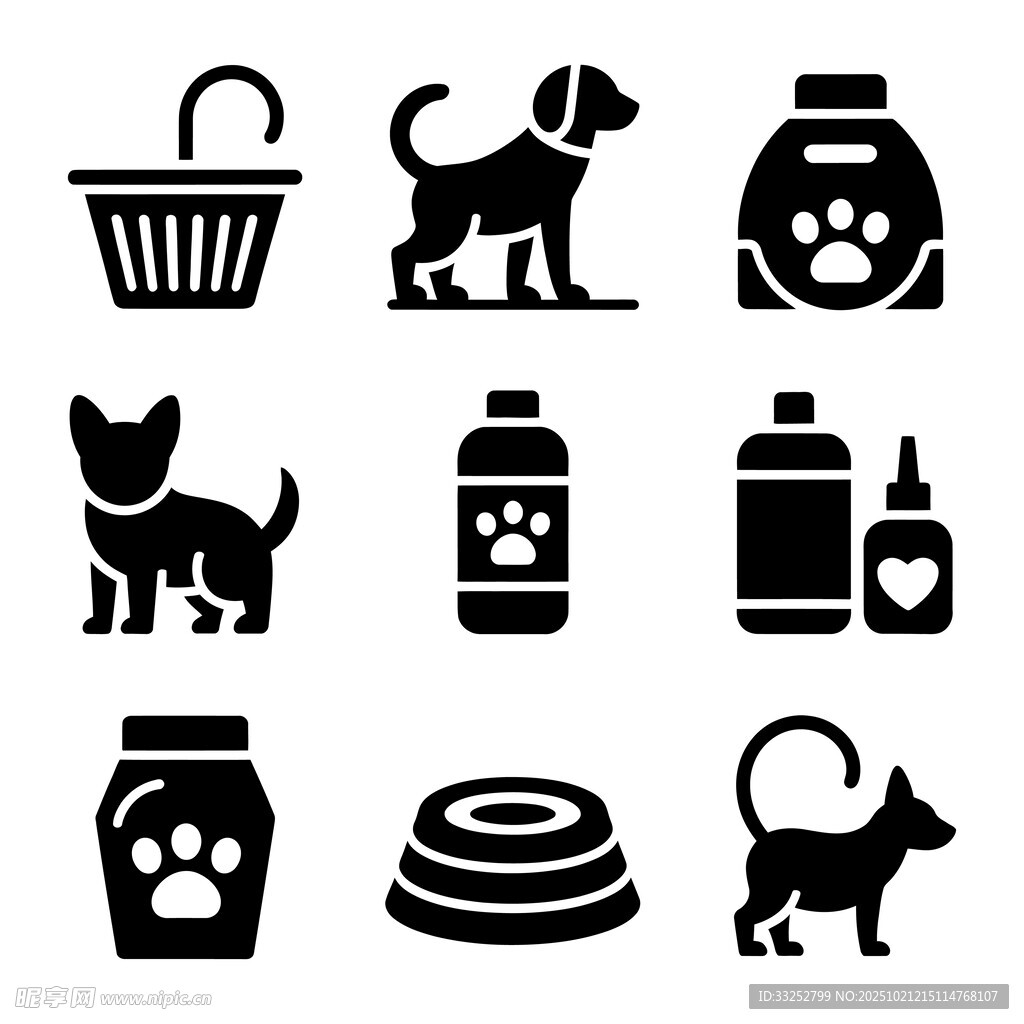 宠物用品图标 