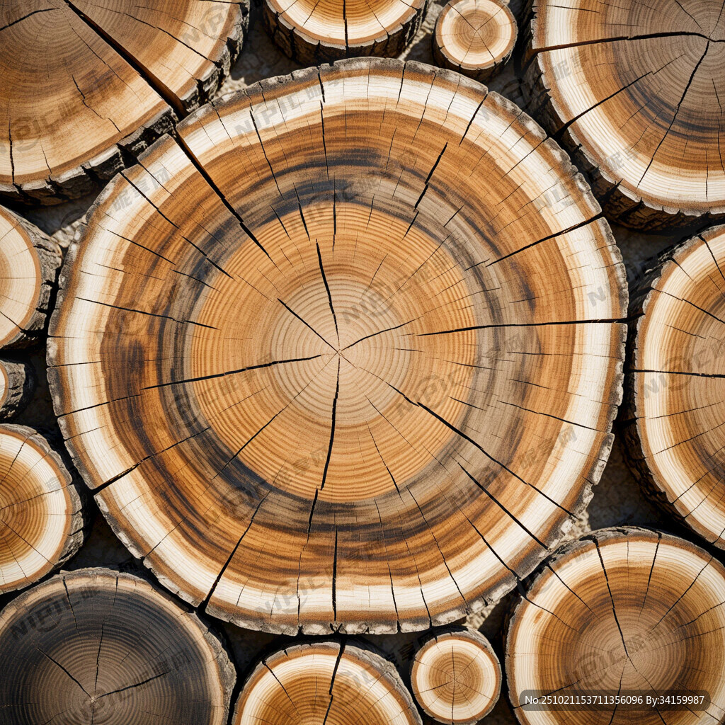 多品种木头年轮纹理
