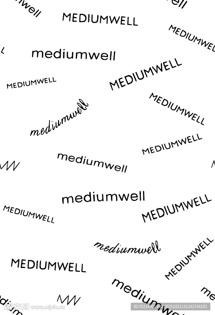 Mediumwell字样