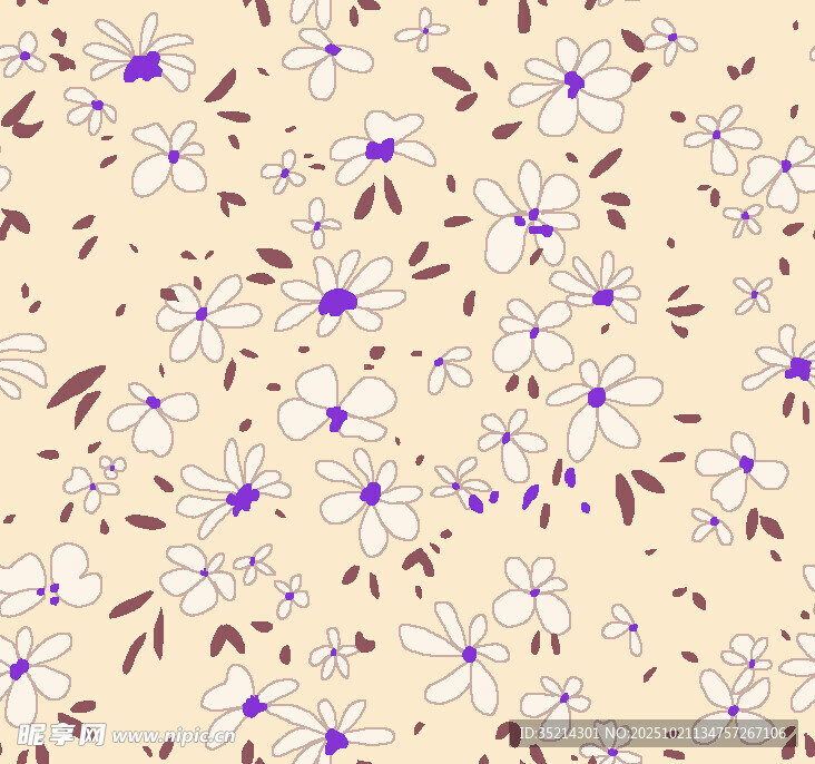小碎花图案背景纹理