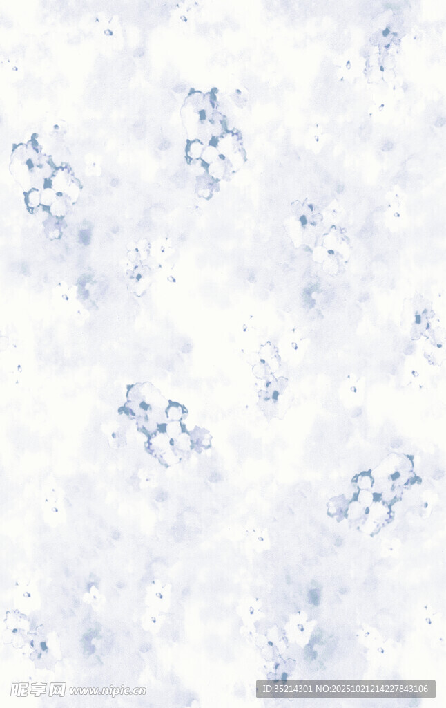 蓝白雪花纹理背景图