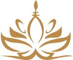 金色莲花佛教主题标志