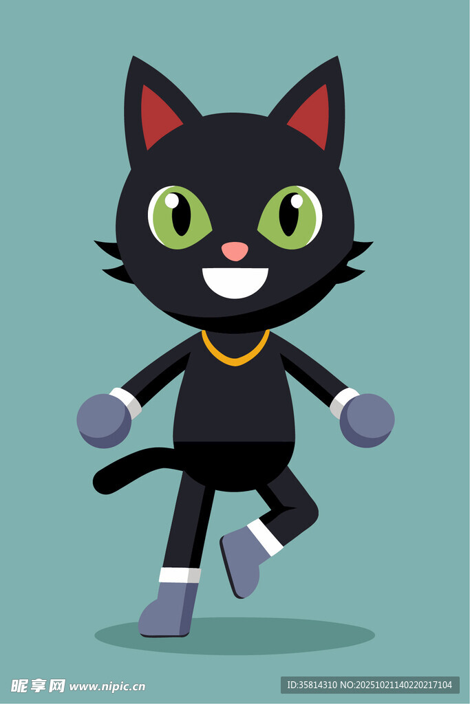 跳舞的黑猫