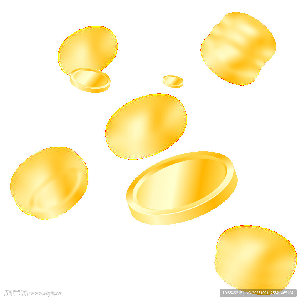 金色金币素材