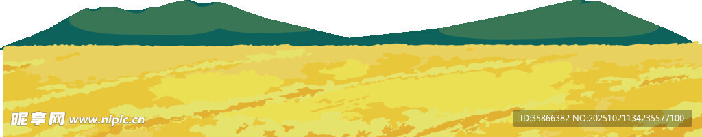 矢量水稻插画