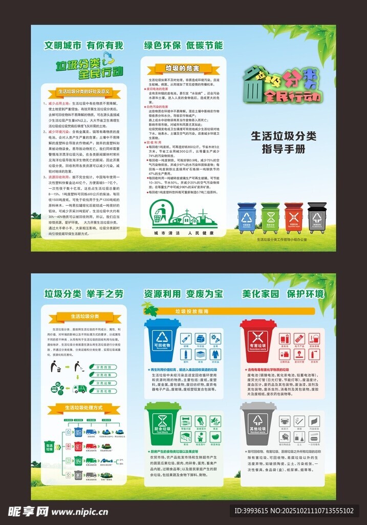 垃圾分类折页