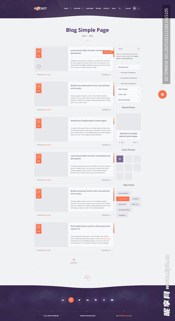 简洁网页设计界面 