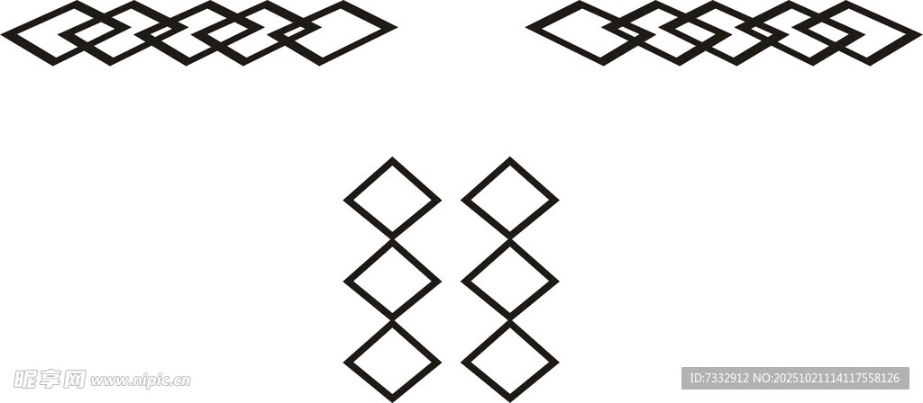 几何线条装饰图案