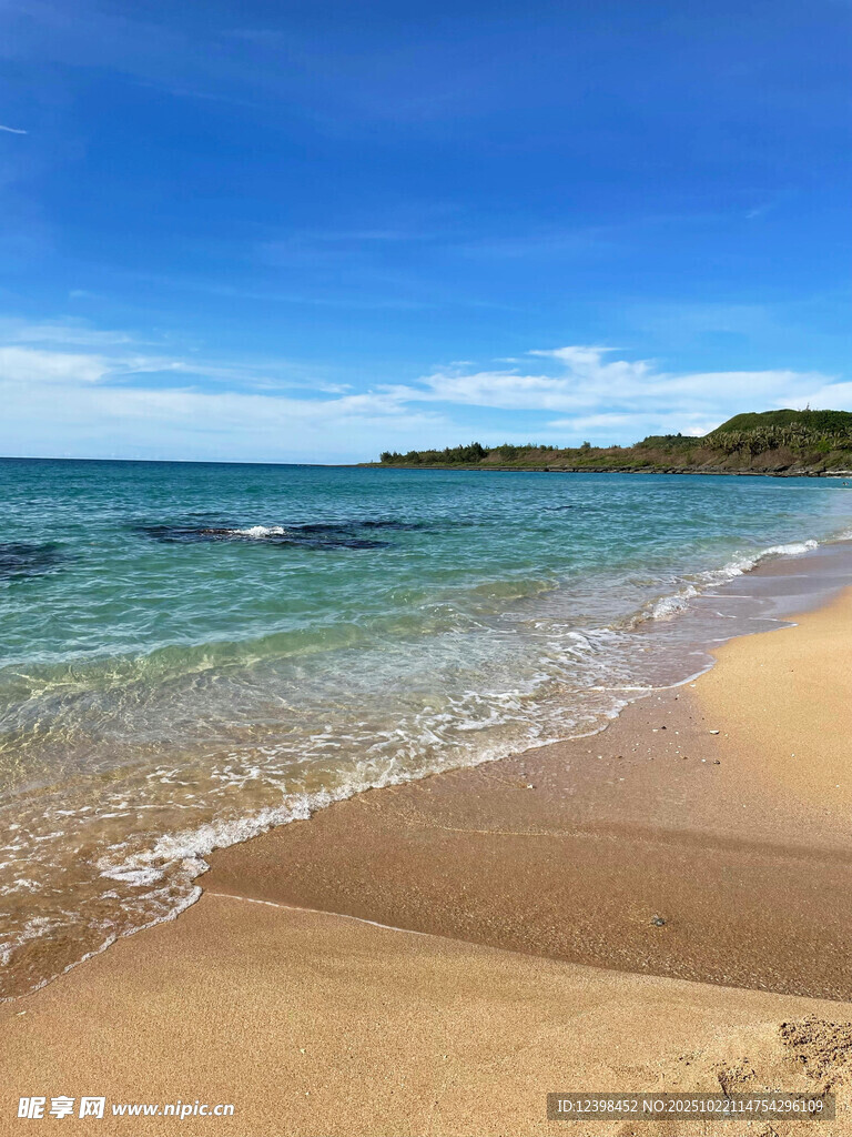 美丽海滨沙滩海景风光