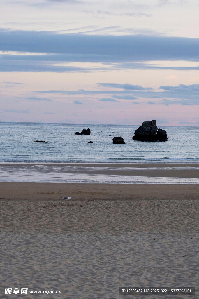 海边黄昏景色