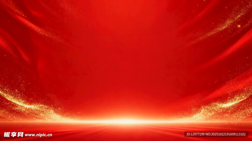 红色炫光背景 大气质感背景图