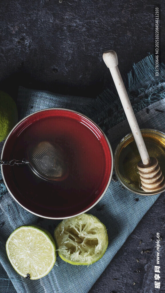蜂蜜柠檬红茶惬意下午茶
