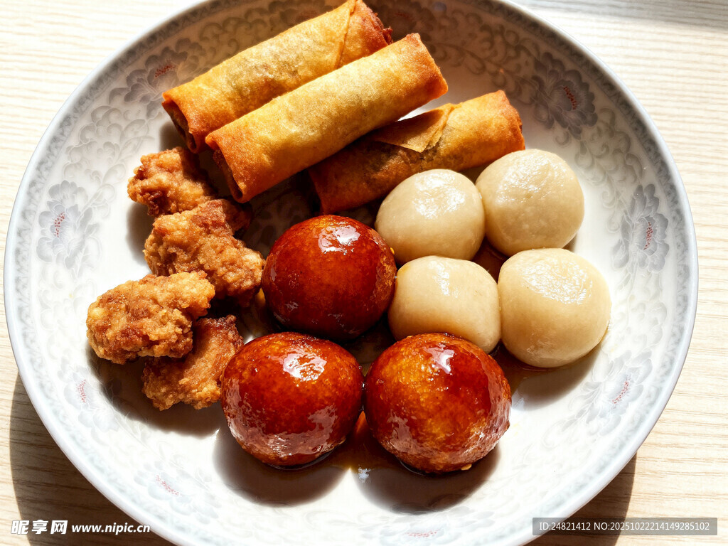 美味小吃拼盘
