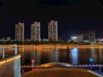 劳动湖城市河畔璀璨夜景4