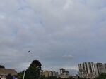 城市上空的多云景象