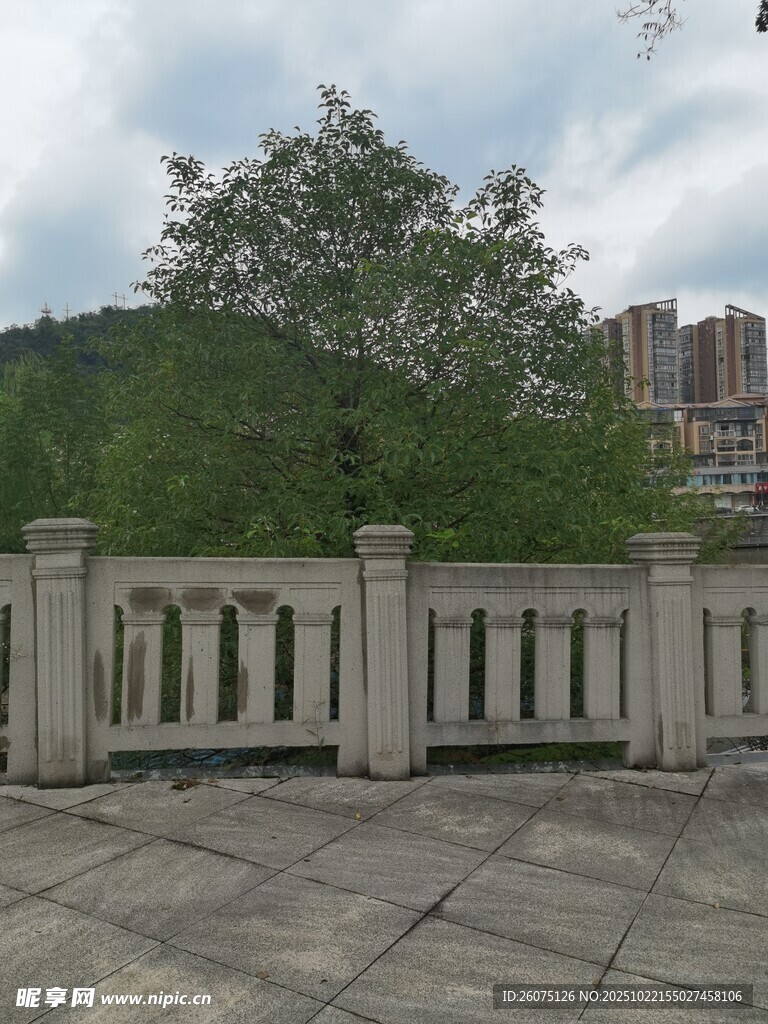 户外石栏景观