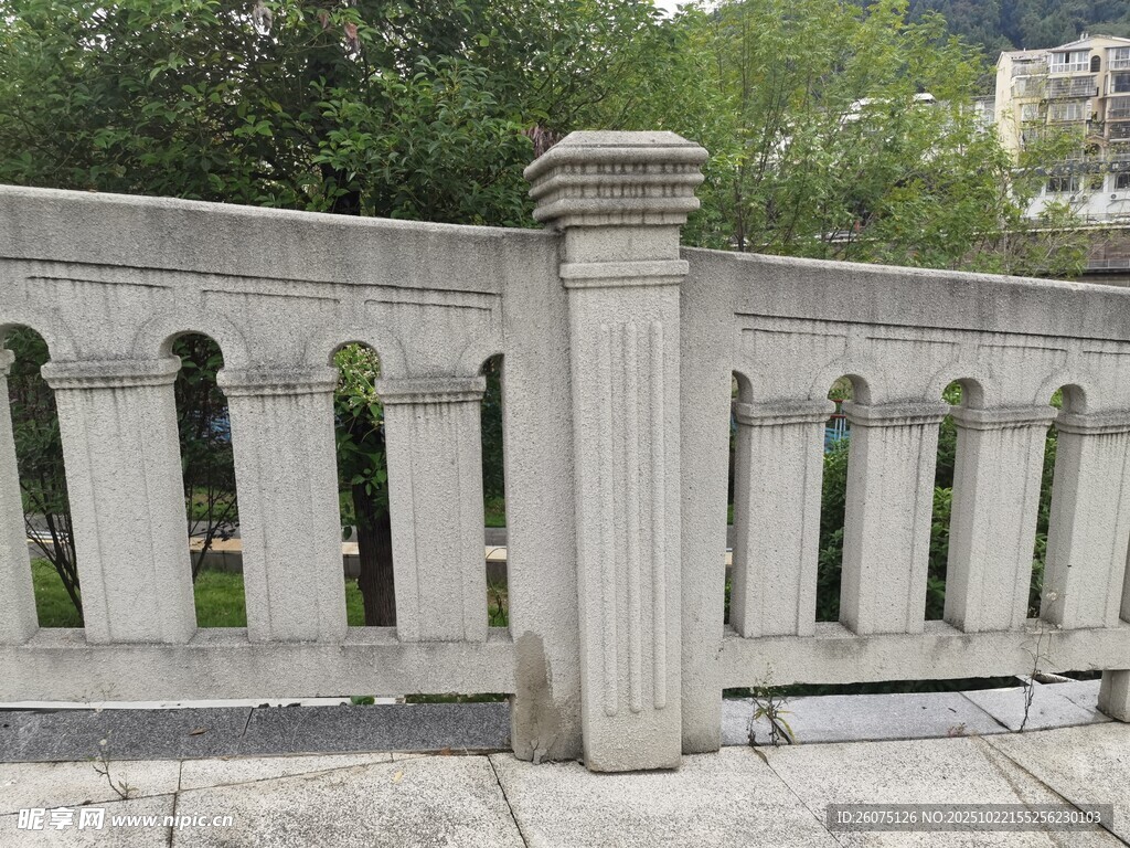 石制护栏景观
