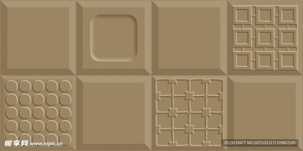 棕色立体几何纹理图案