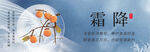 霜降时节的橙黄柿子
