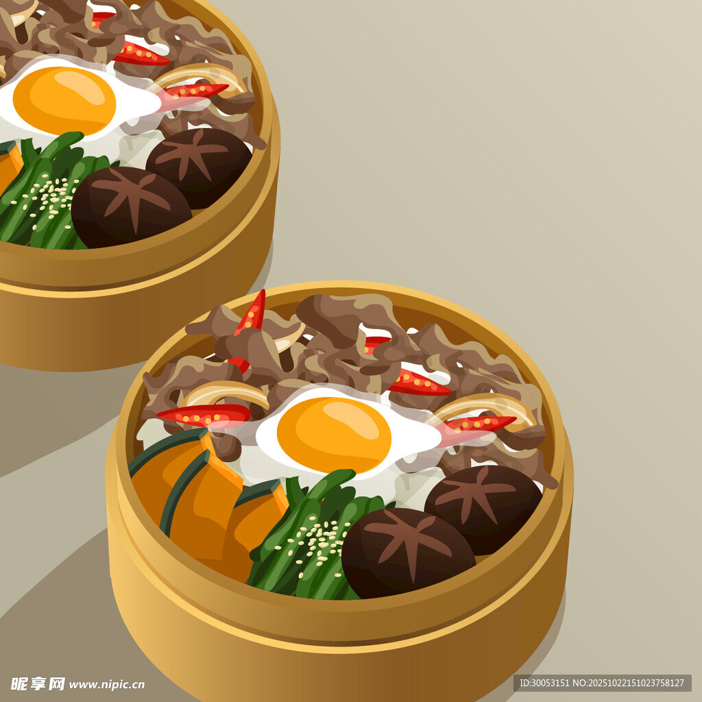 两屉美味中式蒸点