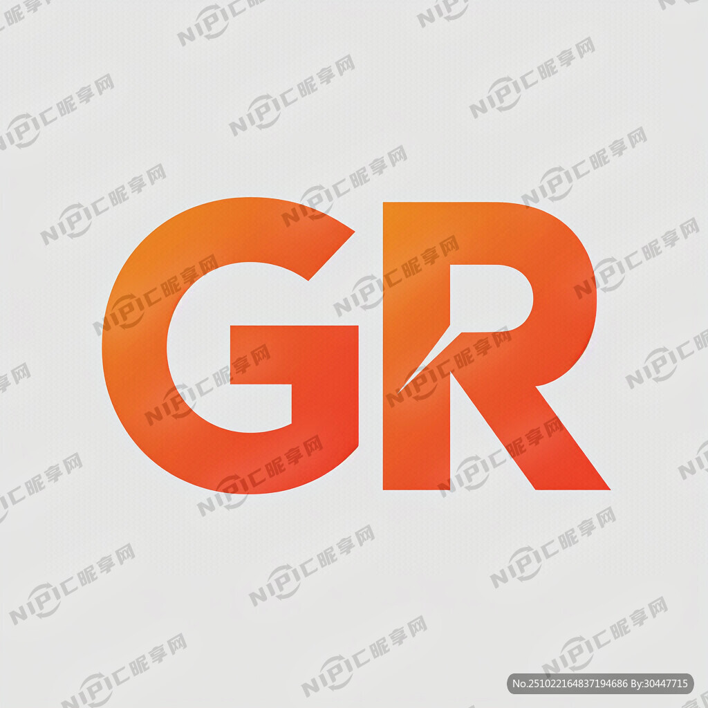 字母 GR 组合一个logo