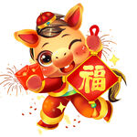 2026可爱小马送福贺新春