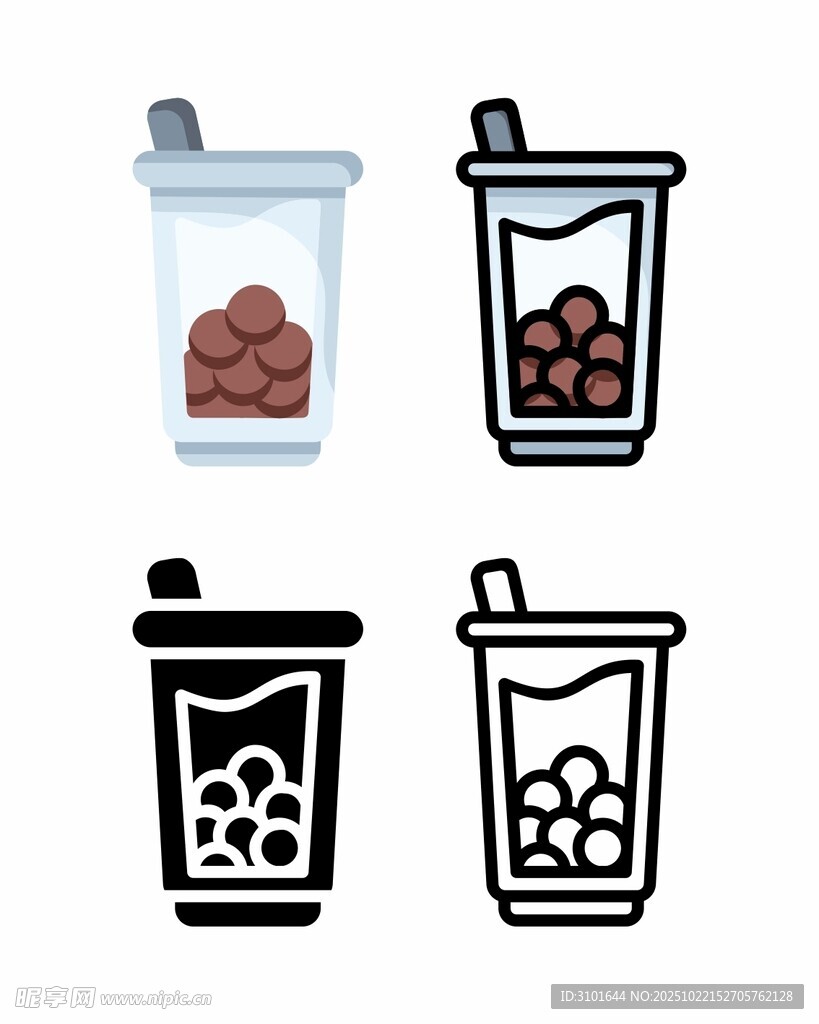 珍珠奶茶图标