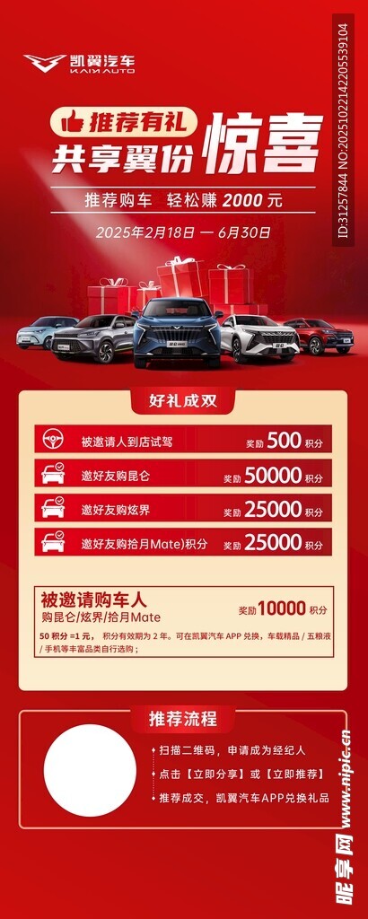 凯翼 汽车 展架