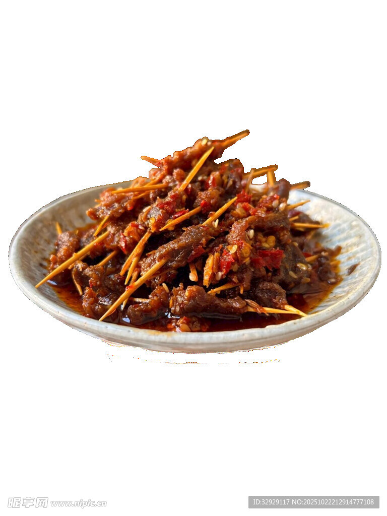 香辣牙签肉