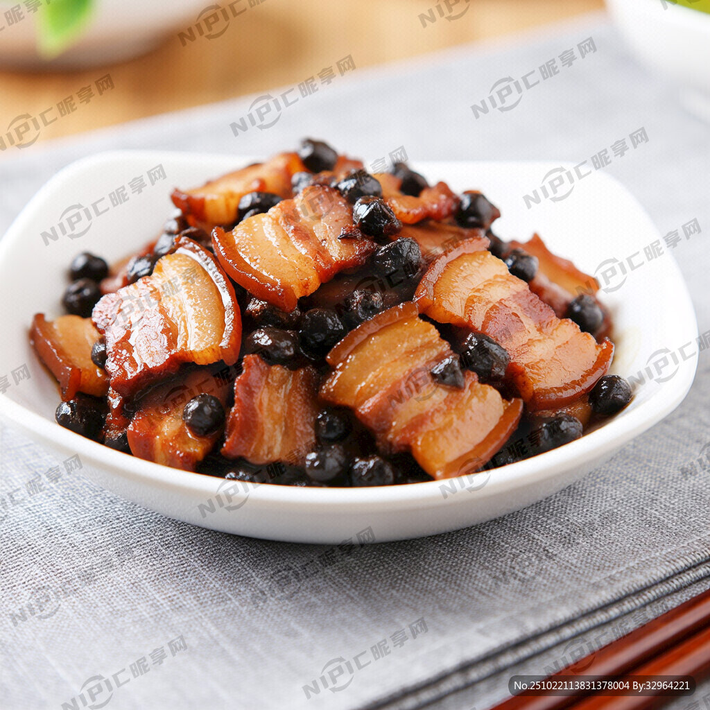 一碟豆豉烧肉片