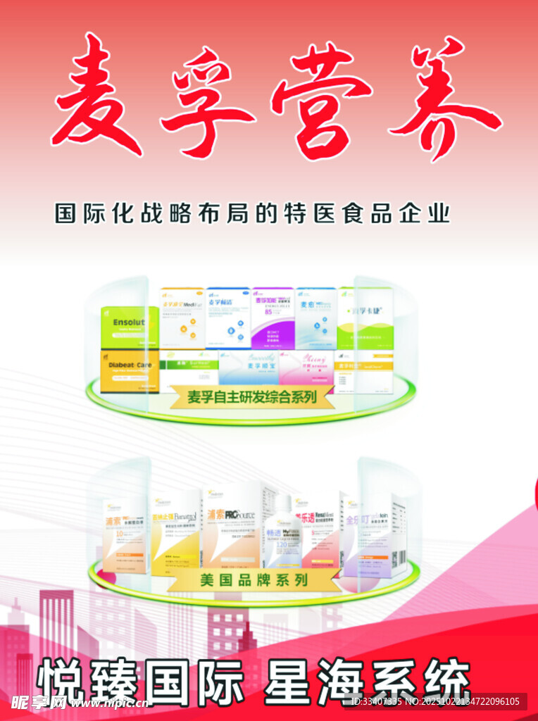 麦孚营养保健品宣传册