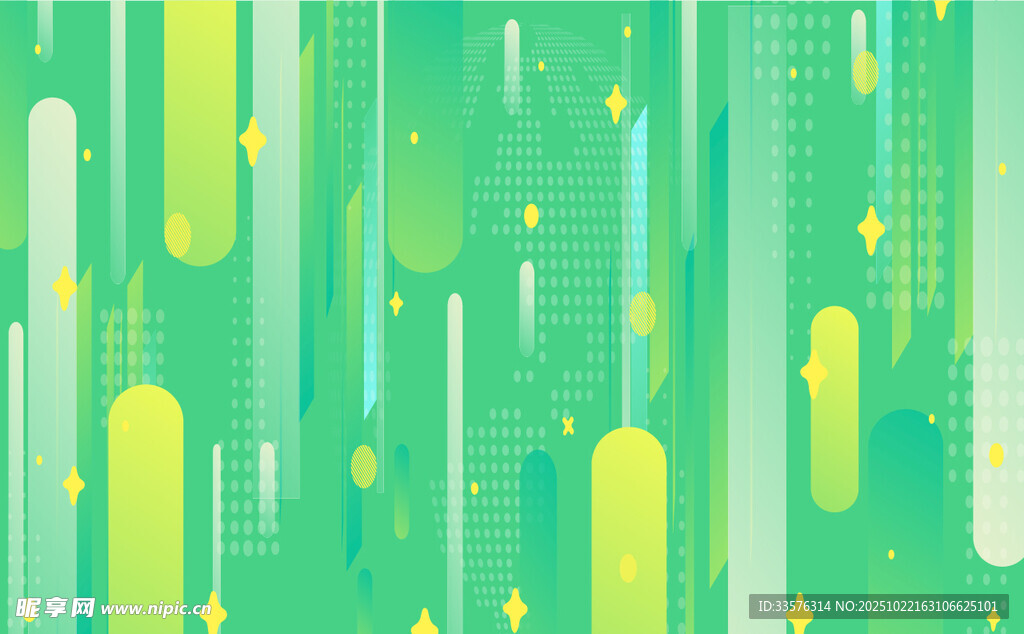 绿色几何抽象背景