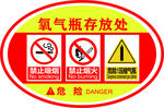 氧气瓶存放安全警示标识