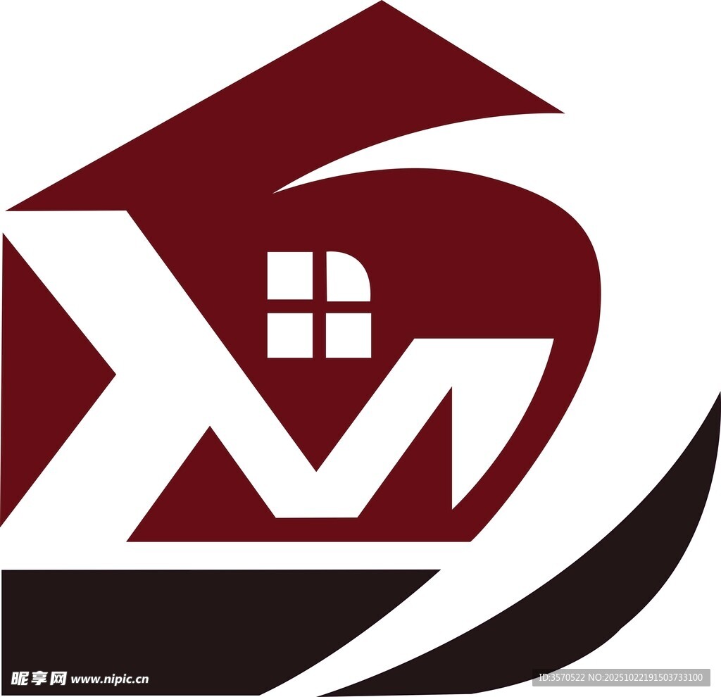 房屋相关创意标志设计