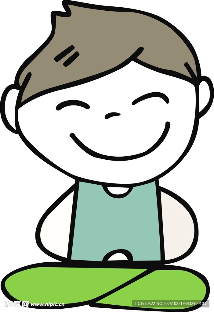 小孩开心地做瑜伽