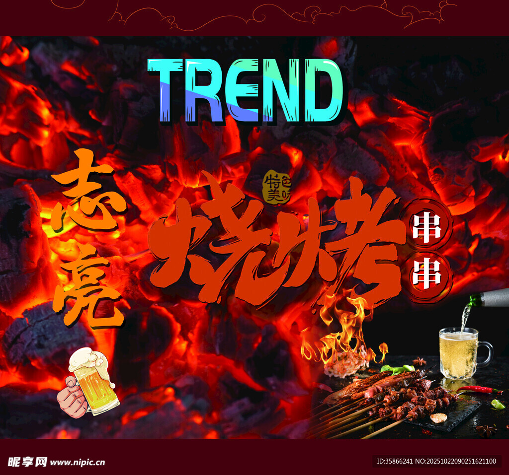 虎年火锅趋势海报