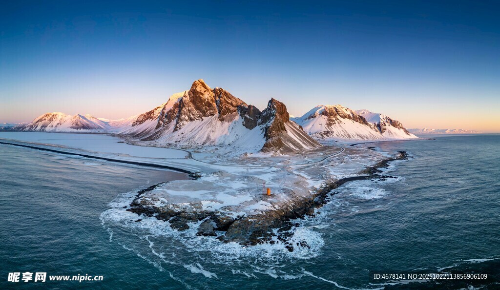 壮丽冰川海景