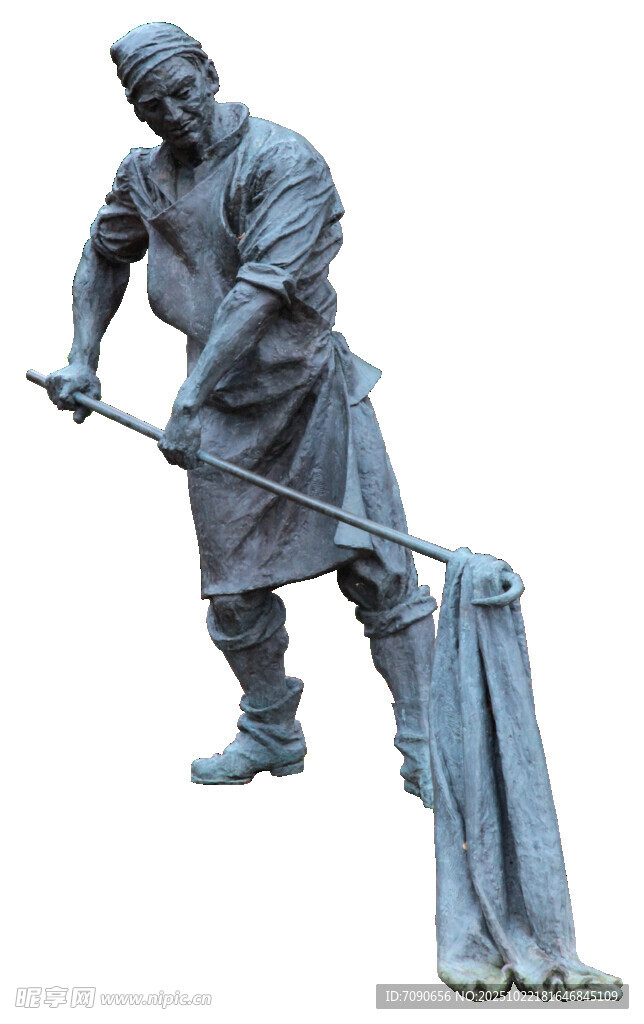 清洁工人雕塑