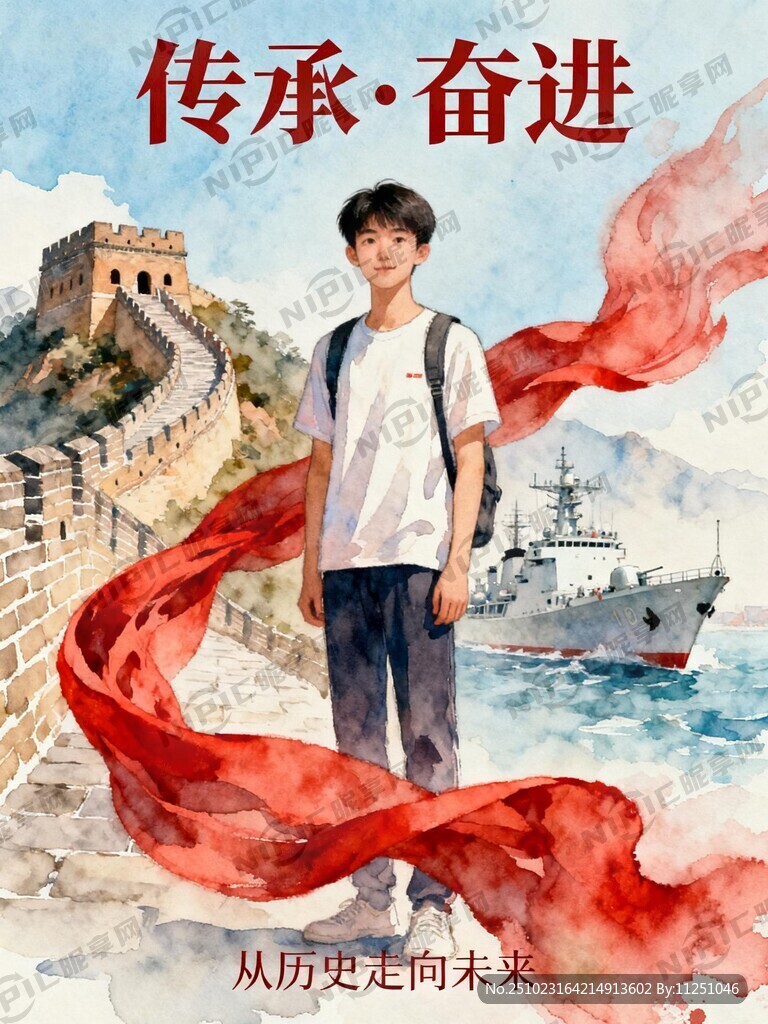 生成一张平面设计图