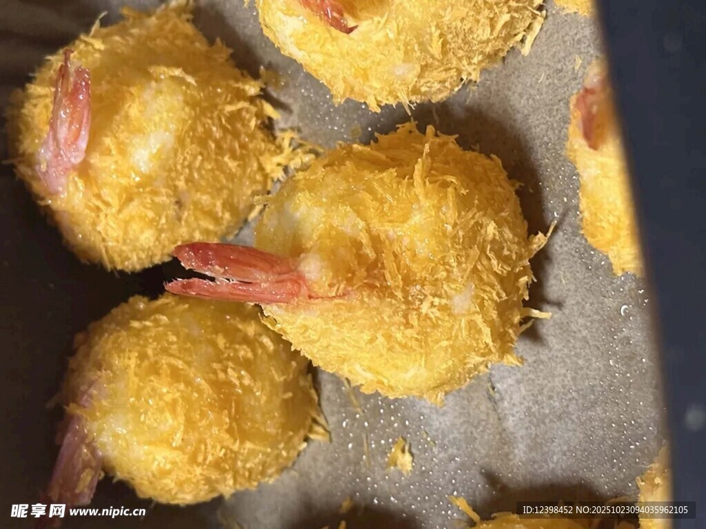 金黄虾饼