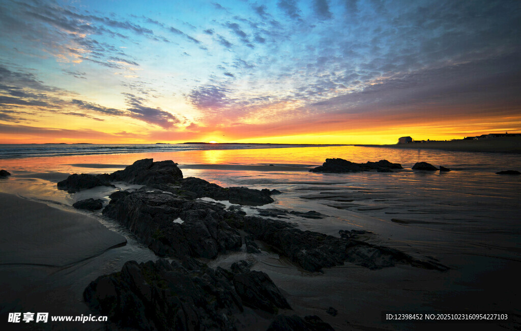 海边绝美日落风景