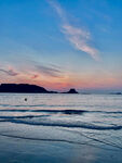 海边绝美日落海景画面