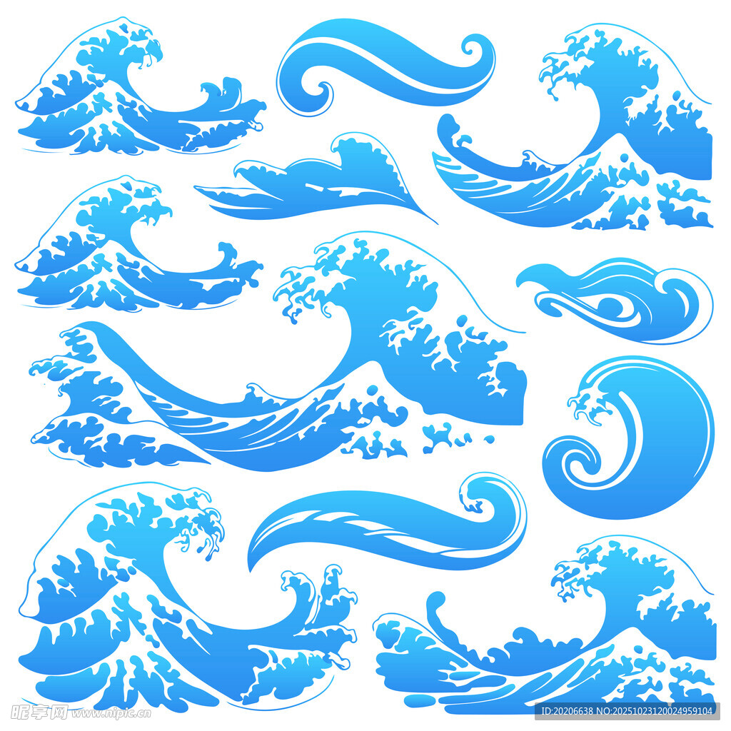 蓝色海浪