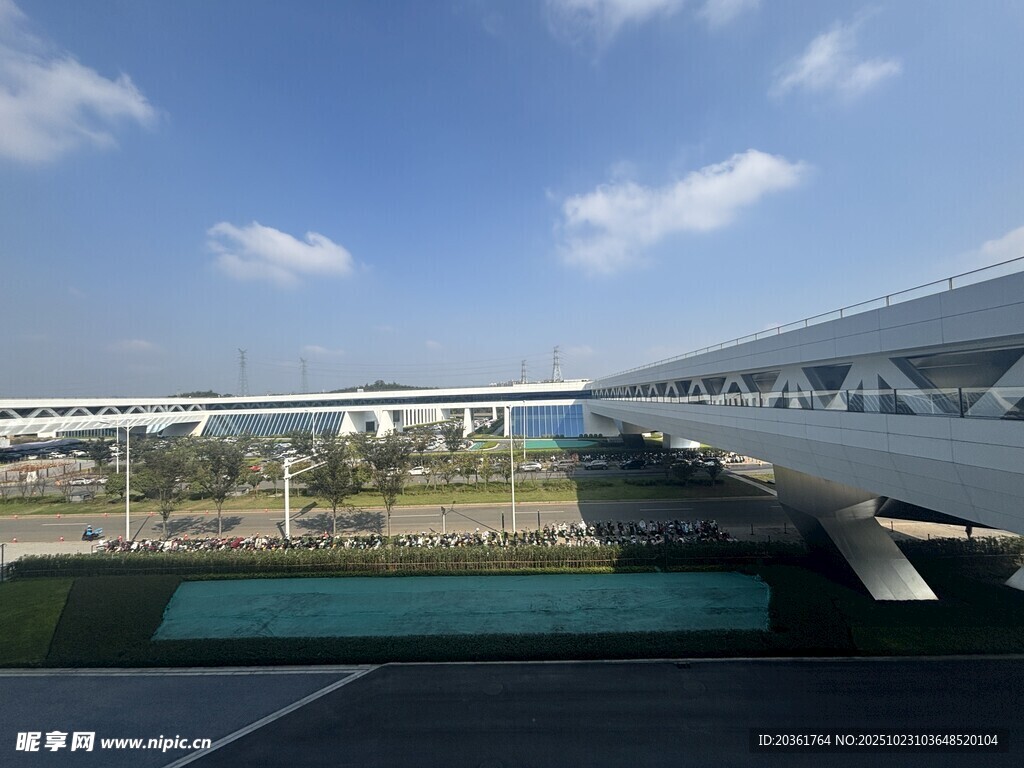 现代机场外观景观