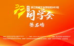 同学会签名墙背景图