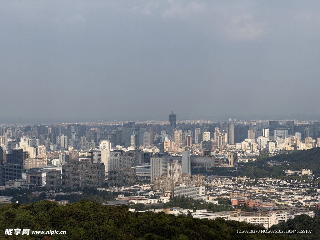 城市全景俯瞰图